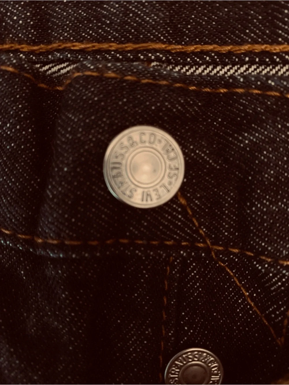 Levi's 501 Button Fly Men's Indigo Straight-Leg Jeans 34 x 32